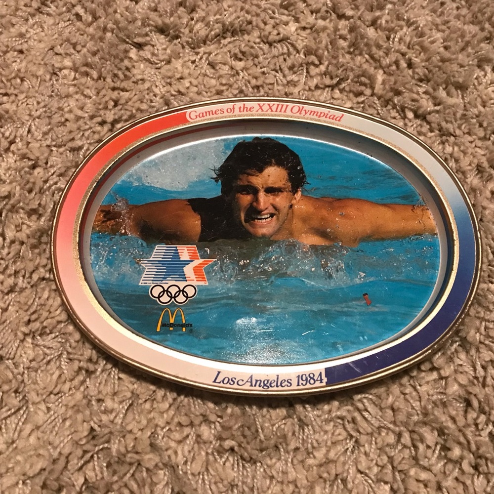 LA Olympics MCDONALD'S Metal Commemorative Plate